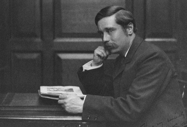 H. G. Wells jako młody pisarz, ok. 1890 r.
