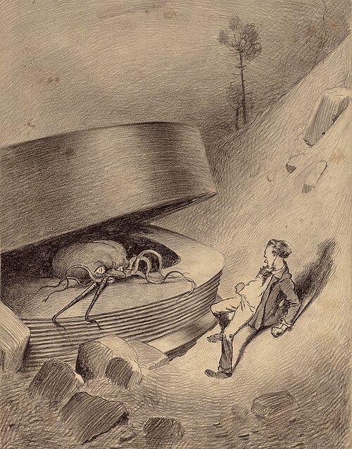 Ilustracja Henrique Alvima Corrêi do Wojny Światów z wydania z 1906 r.